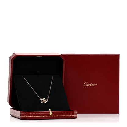 Cartier 18K Pink Gold Diamond Caresse D'Orchidees Par Cartier Pendant Necklace 5 of 5