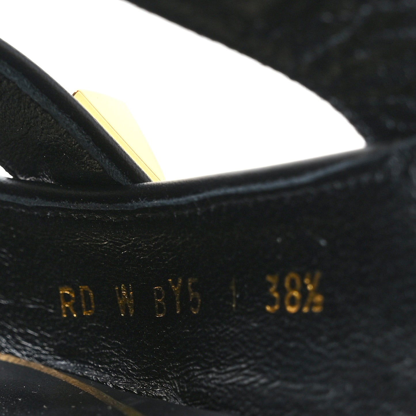 Calfskin Roman Stud Ankle Strap Flat Mules 38.5 Black