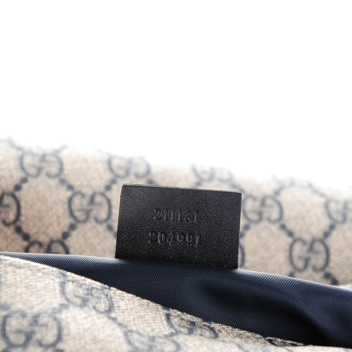 Gucci GG Plus Monogram Messenger Diaper Bag Navy 7 of 8