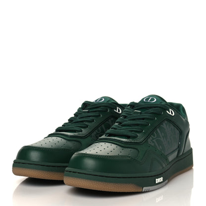 Christian Dior Smooth Calfskin Oblique Galaxy Mens B27 Low Top Sneakers 41 Green Beige 3 of 9