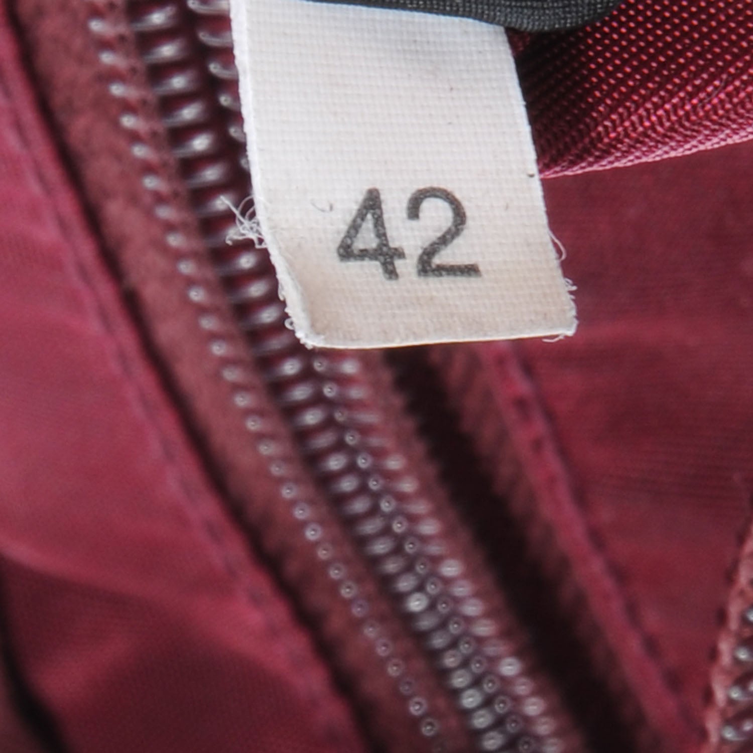 Prada Tessuto Nylon Cosmetic Bag Burgundy 8 of 10