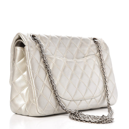 Chanel Metallic Lambskin Quilted 2.55 Reissue 226 Flap Pale Gold 3 of 19