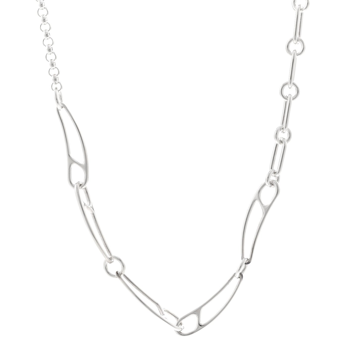 Sterling Silver Chaine d'Ancre Punk Necklace ST