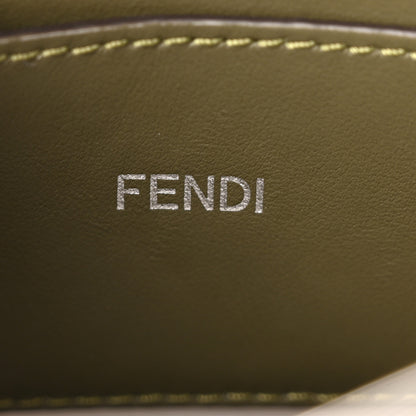 Fendi Cuoio Romano Vitello Cover Bi-Color Peekaboo I See U X Cross Satchel Ghiaia Oliva 5 of 9
