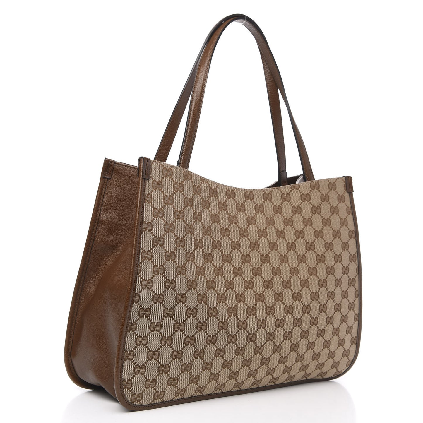 Monogram Horsebit 1955 Tote Bag Beige Brown Sugar