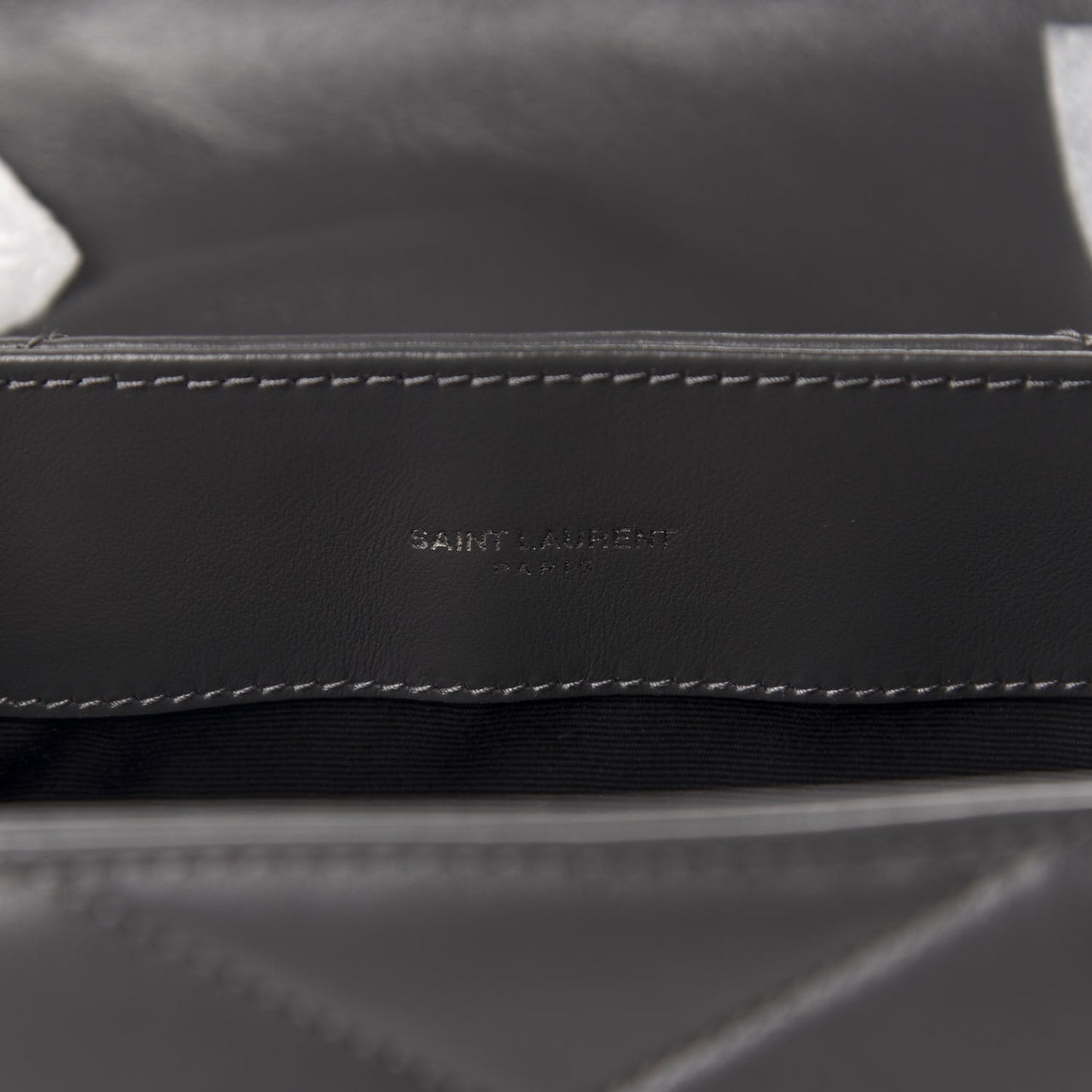 Calfskin Y Quilted Monogram Medium Loulou Chain Satchel Storm