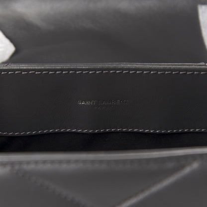 Saint Laurent Calfskin Y Quilted Monogram Medium Loulou Chain Satchel Storm 9 of 11