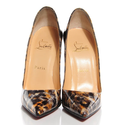 Christian Louboutin Patent Vernis Mouchete So Kate 120 Pumps 37.5 Black 2 of 7