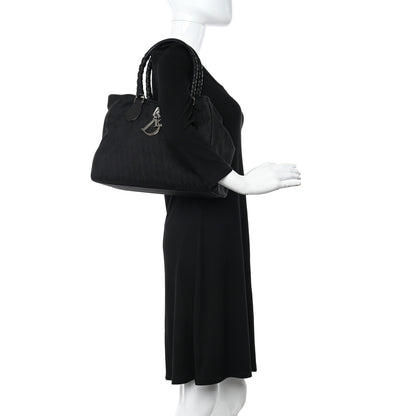 Christian Dior Nylon Monogram Medium Lovely Tote Black 2 of 9