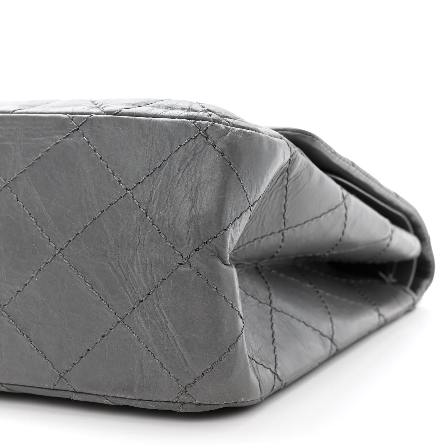 Chanel Aged Calfskin Quilted 2.55 Reissue 227 Flap Grey 10 of 13