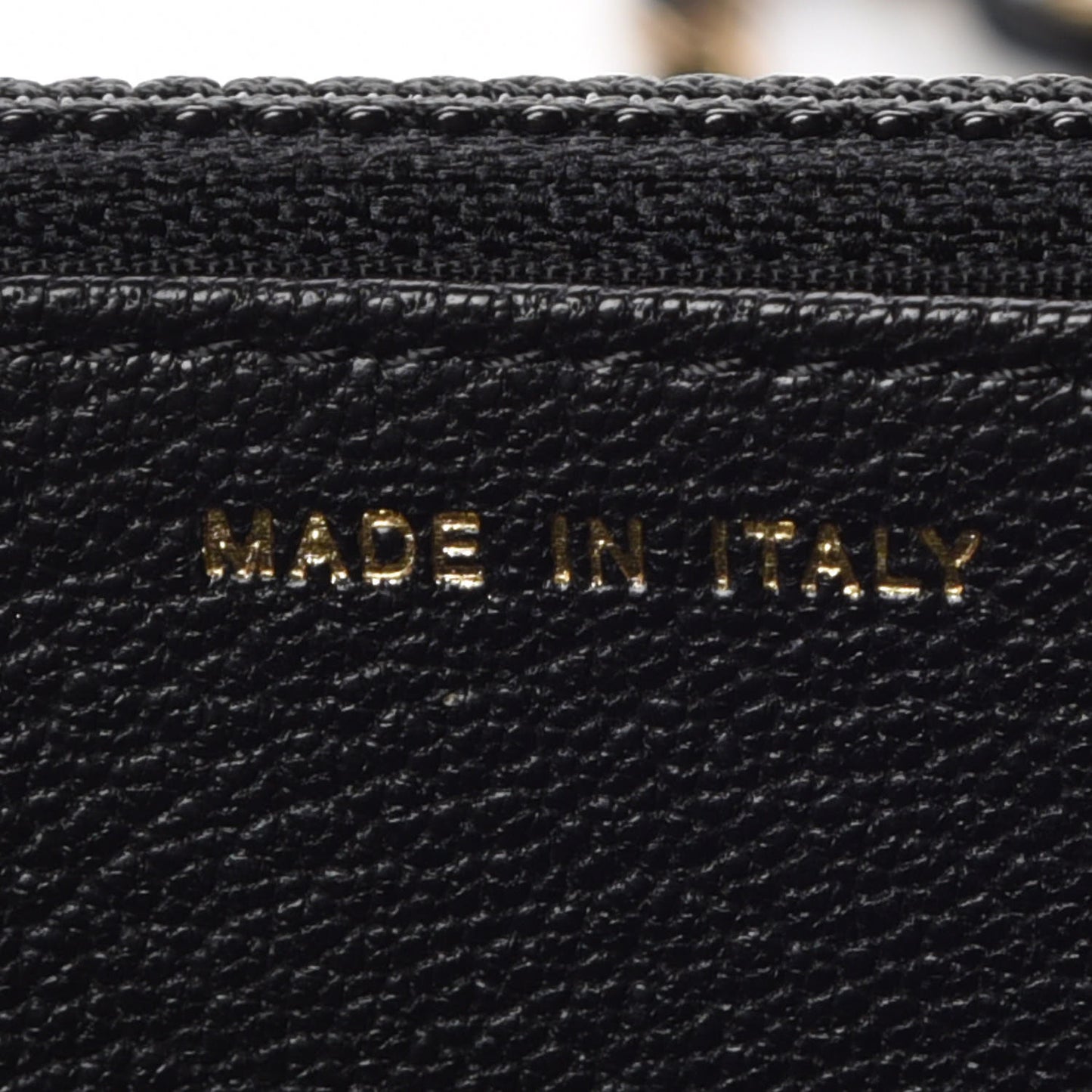 Patent Goatskin Quilted CC Eyelet Wallet On Chain WOC Black