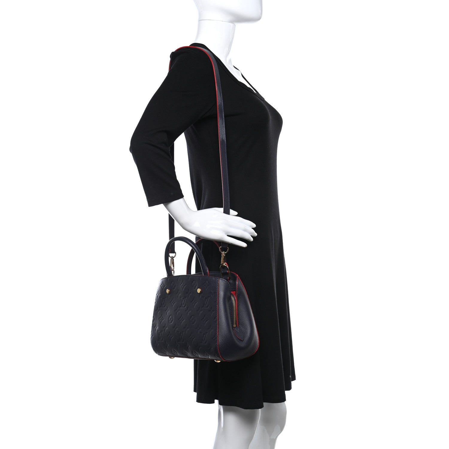 Louis Vuitton Empreinte Montaigne BB Marine Rouge 2 of 10