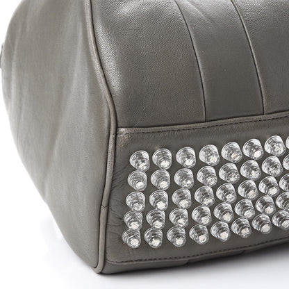 Alexander Wang Lambskin Rocco Gray Silver Clear Hardware 11 of 15