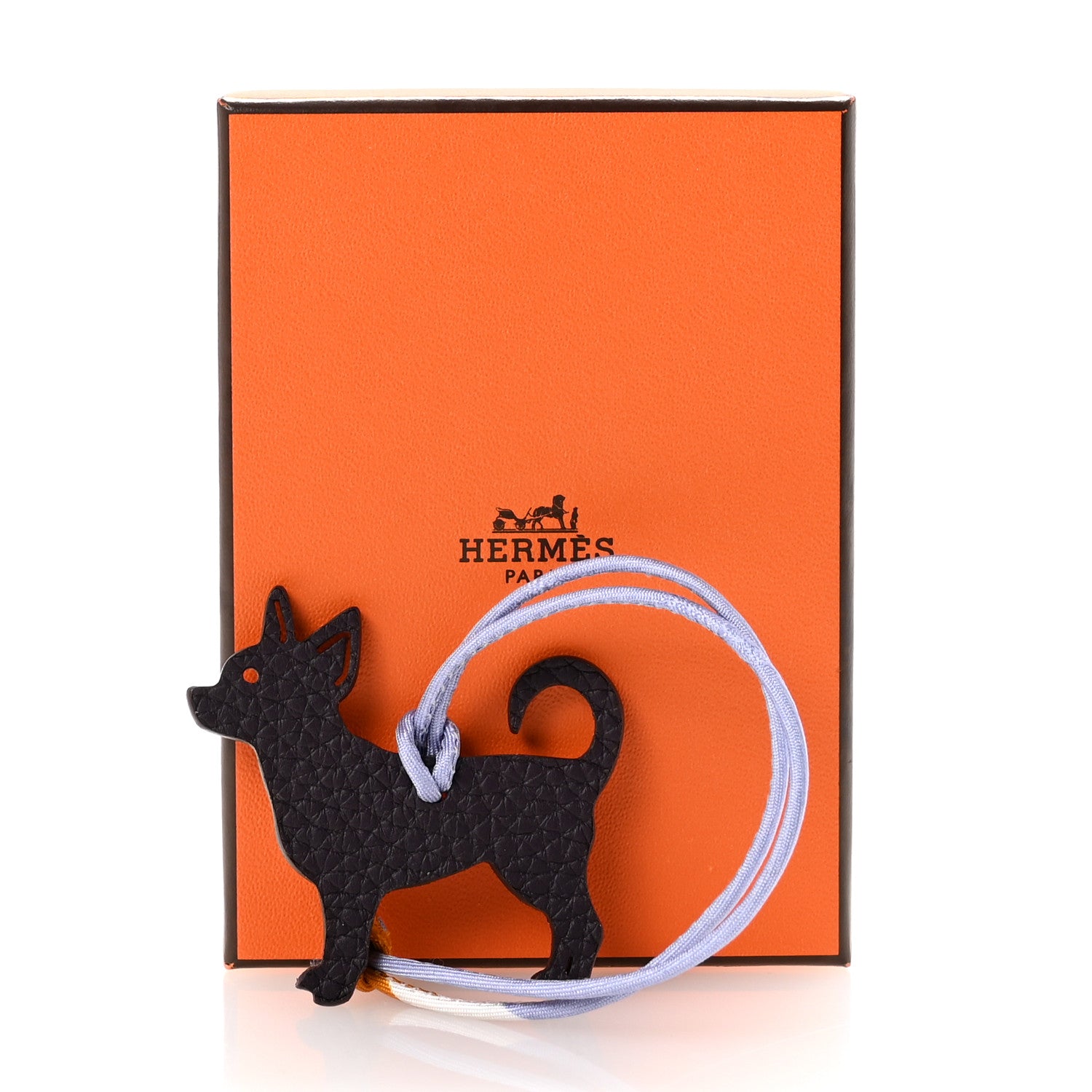 Hermes Togo Epsom Petit H Dog Bag Charm 4 of 4