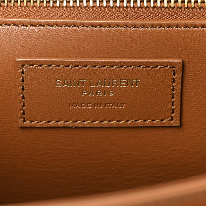 Saint Laurent Smooth Calfskin Manhattan Top Handle Brown 6 of 9