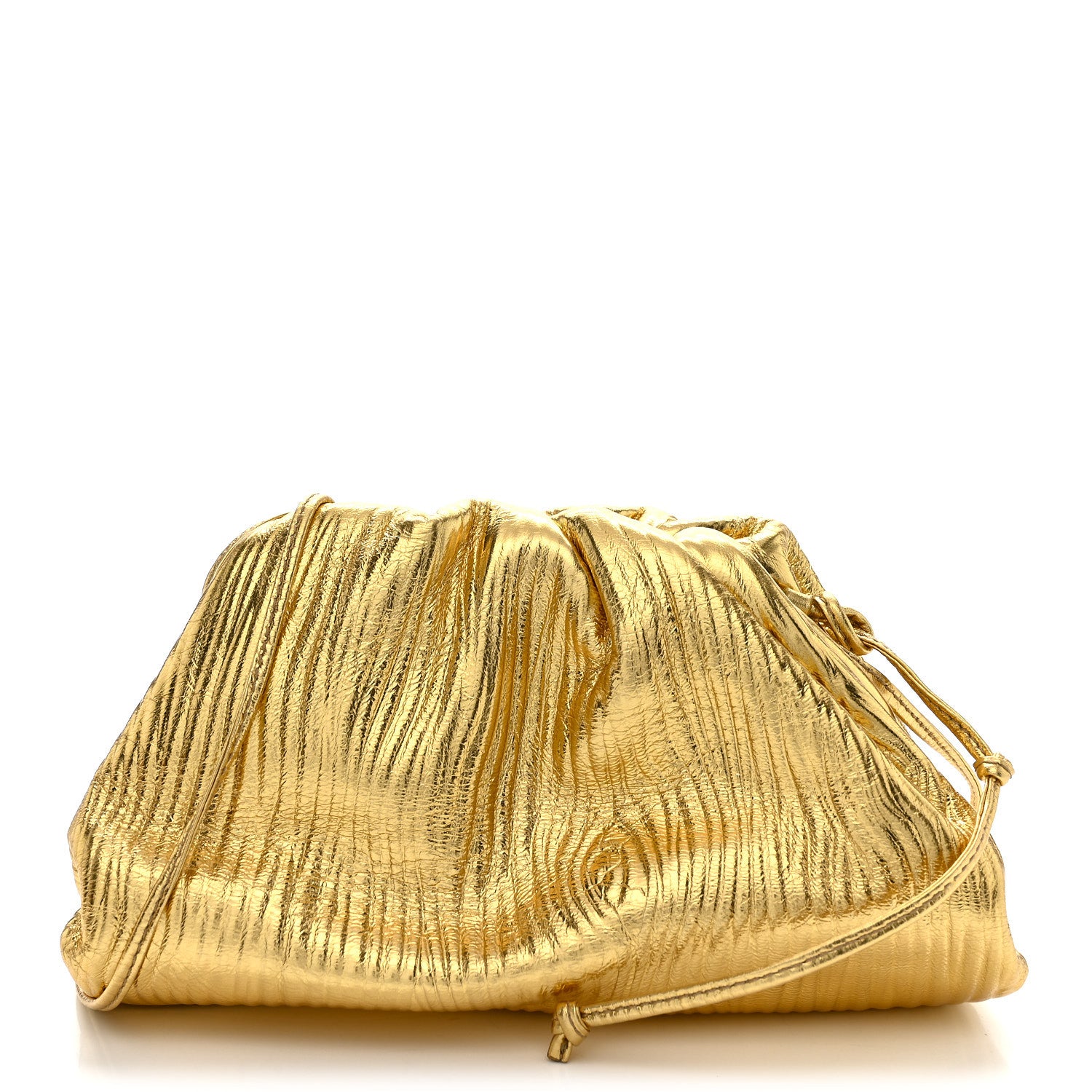 Bottega Veneta Metallic Bark Calfskin The Mini Pouch Gold 1 of 10