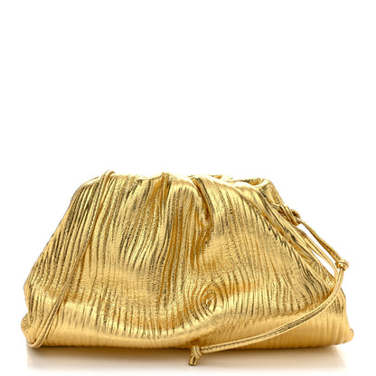 Bottega Veneta Metallic Bark Calfskin The Mini Pouch Gold 1 of 10