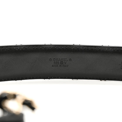 Chanel Calfskin Quilted CC Chain Belt 85 34 Black 7 of 7