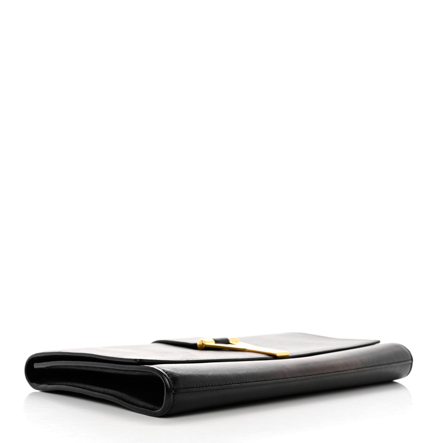 Saint Laurent Calfskin Classic Y Ligne Clutch Black 4 of 8