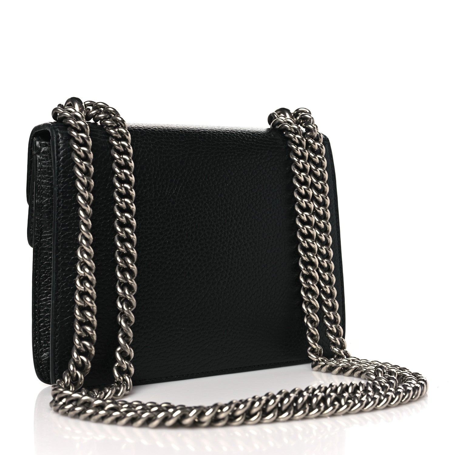 Gucci Calfskin Mini Dionysus Shoulder Bag Black 3 of 12