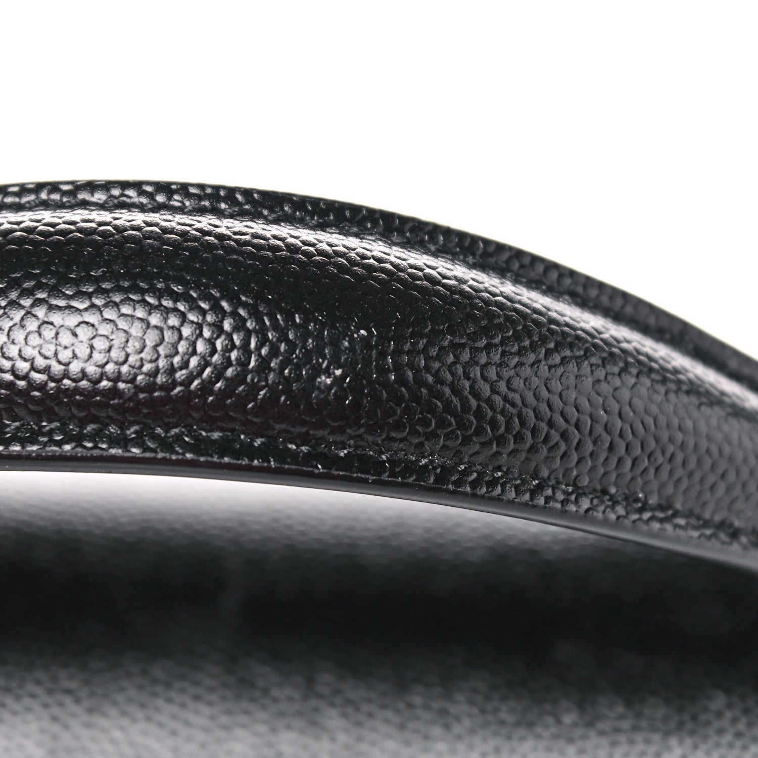 Saint Laurent Grain de Poudre Mini Classic Monogram Cassandra Top Handle Black 14 of 16