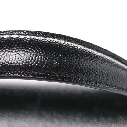 Saint Laurent Grain de Poudre Mini Classic Monogram Cassandra Top Handle Black 14 of 16