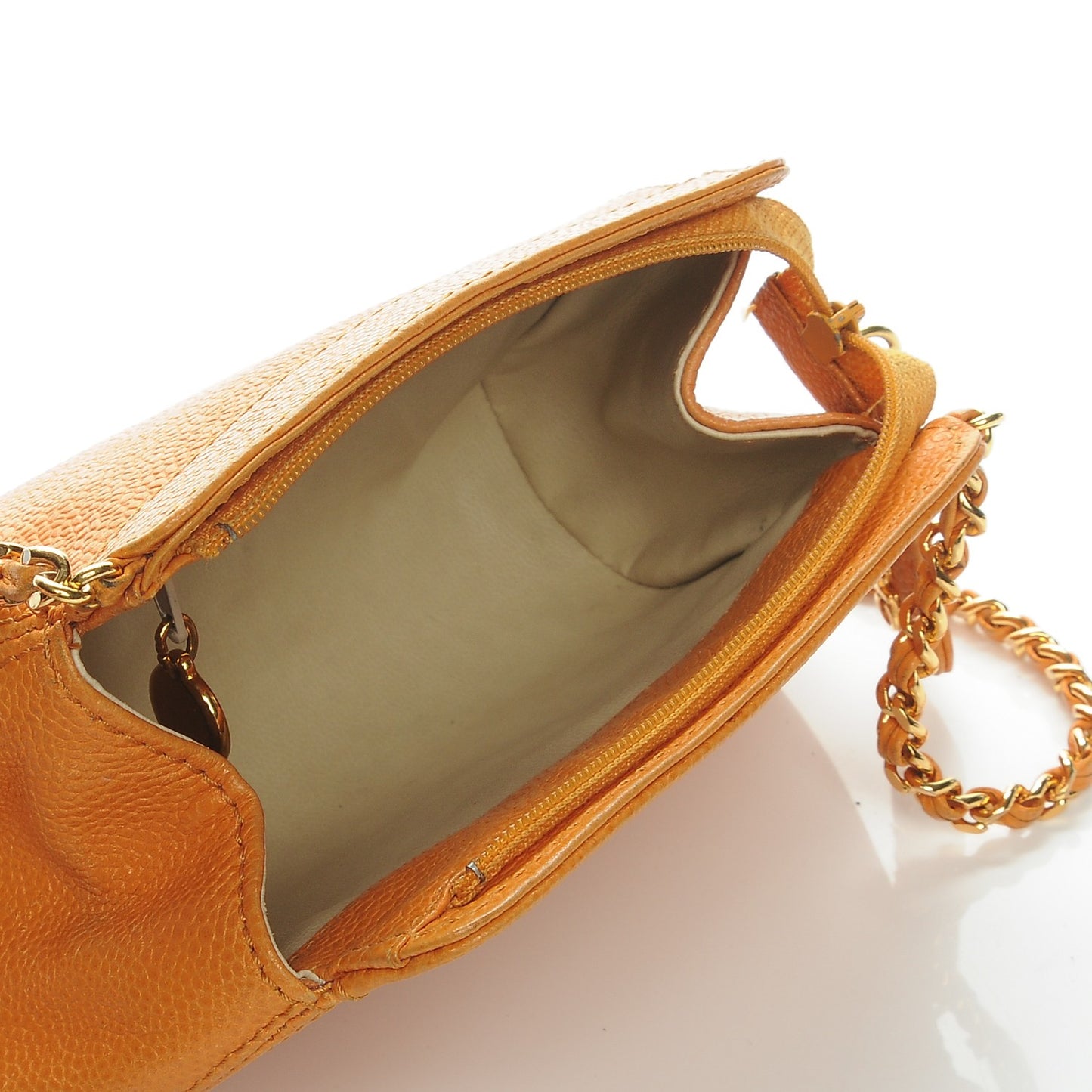 Caviar CC Crossbody Bag Orange