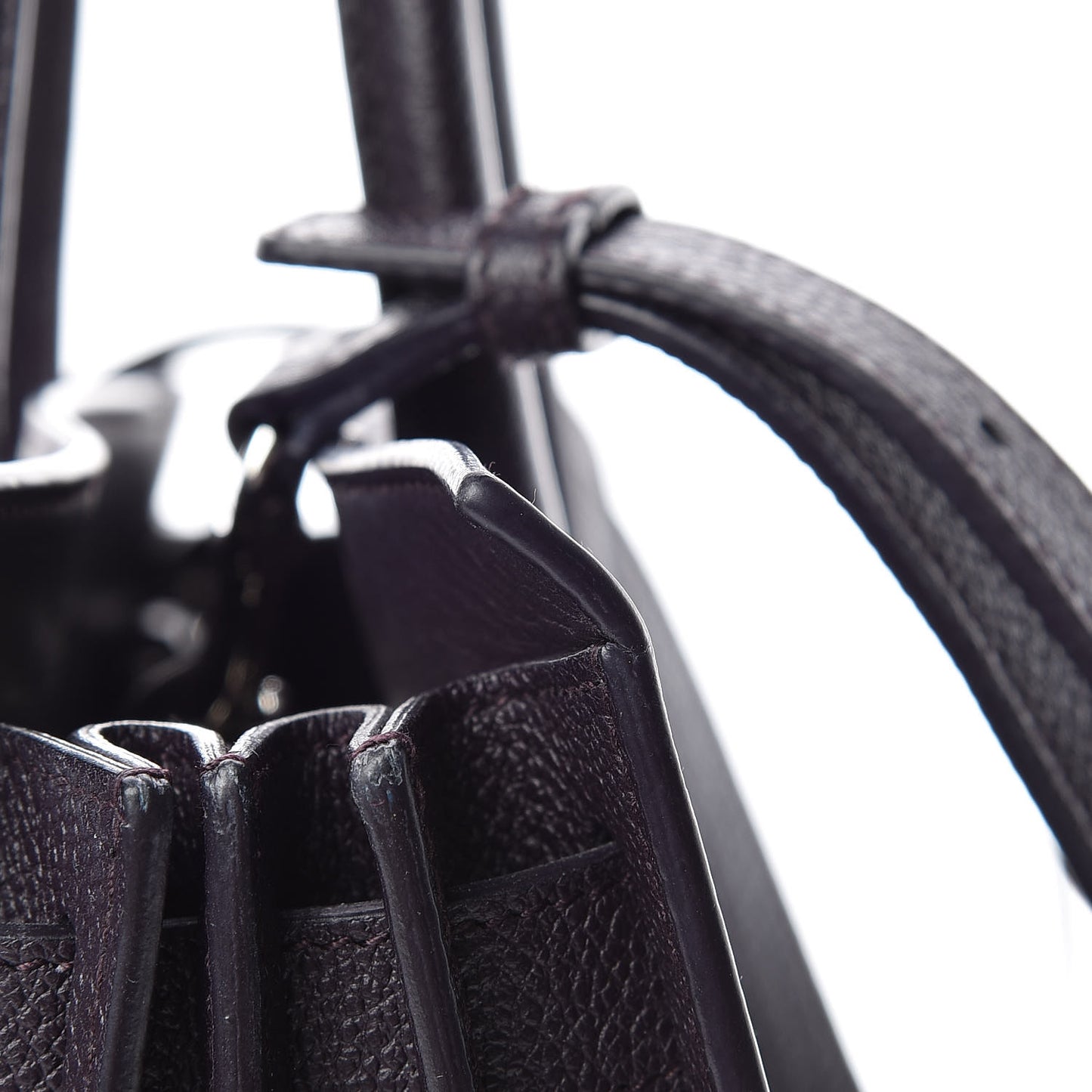 Grained Calfskin Baby Sac De Jour Deep Purple