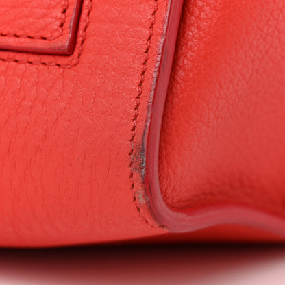 Celine Crisped Calfskin Small Tie Knot Tote Vermillion 11 of 16