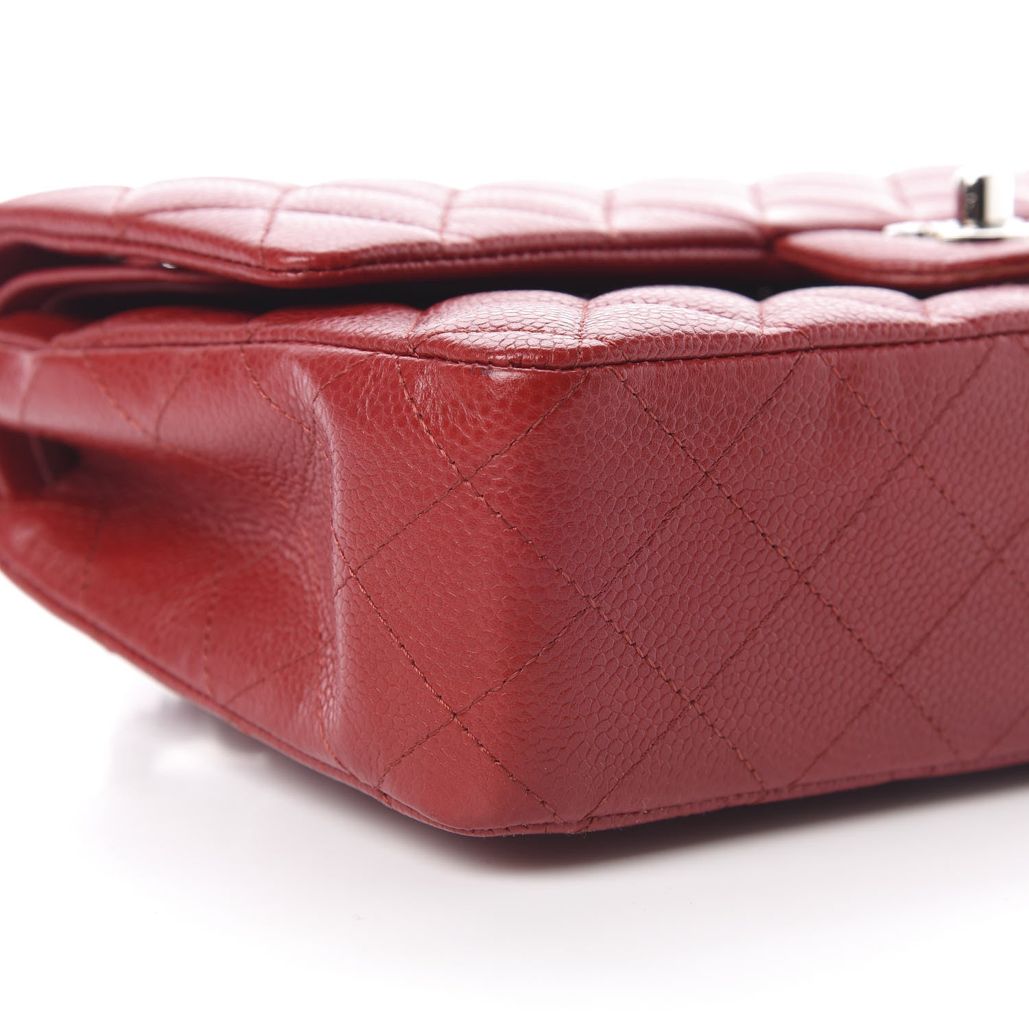Chanel Caviar Quilted Medium Double Flap Red 9 of 12