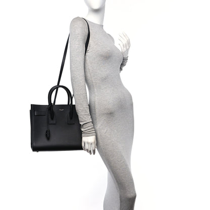 Saint Laurent Grained Calfskin Small Sac De Jour Black 2 of 11