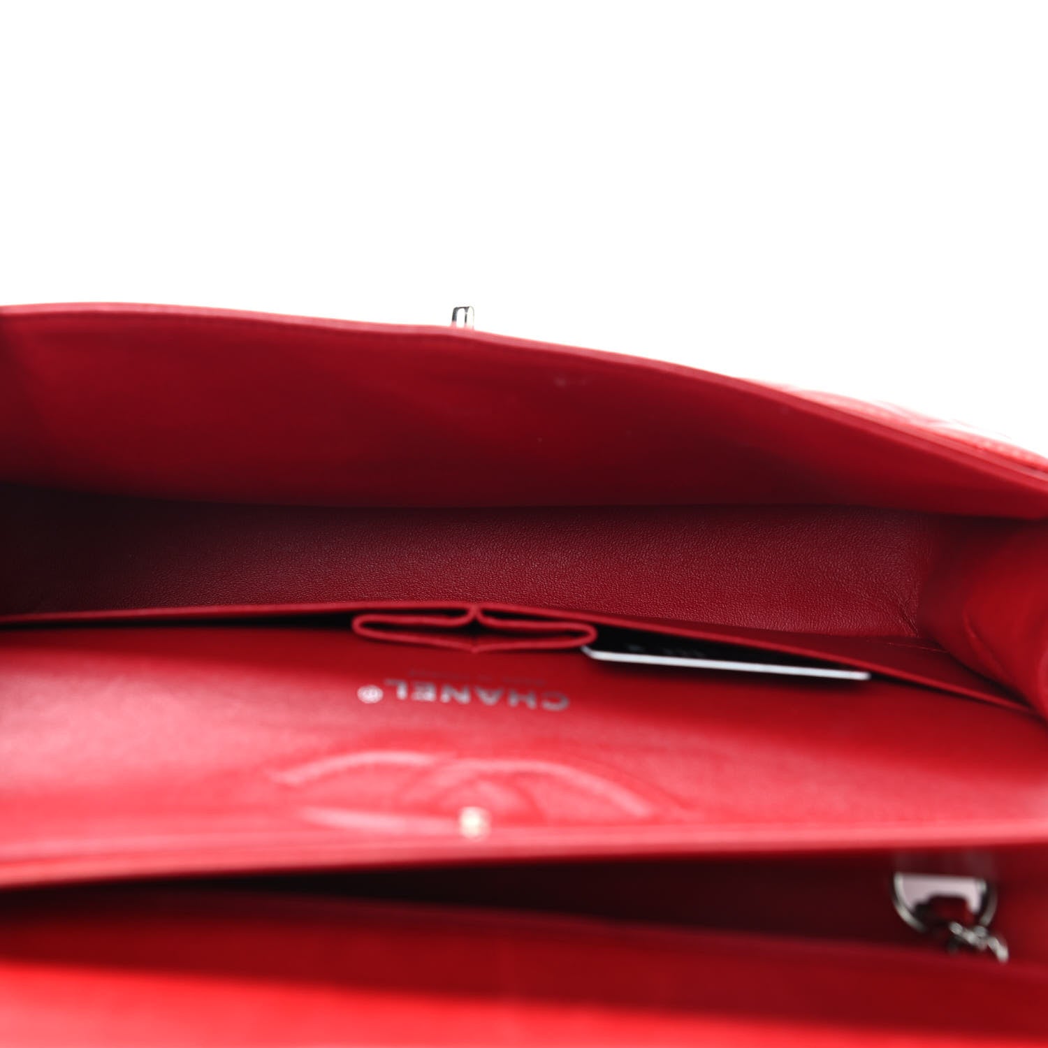 Chanel Lambskin Quilted Medium Double Flap Red 5 of 10