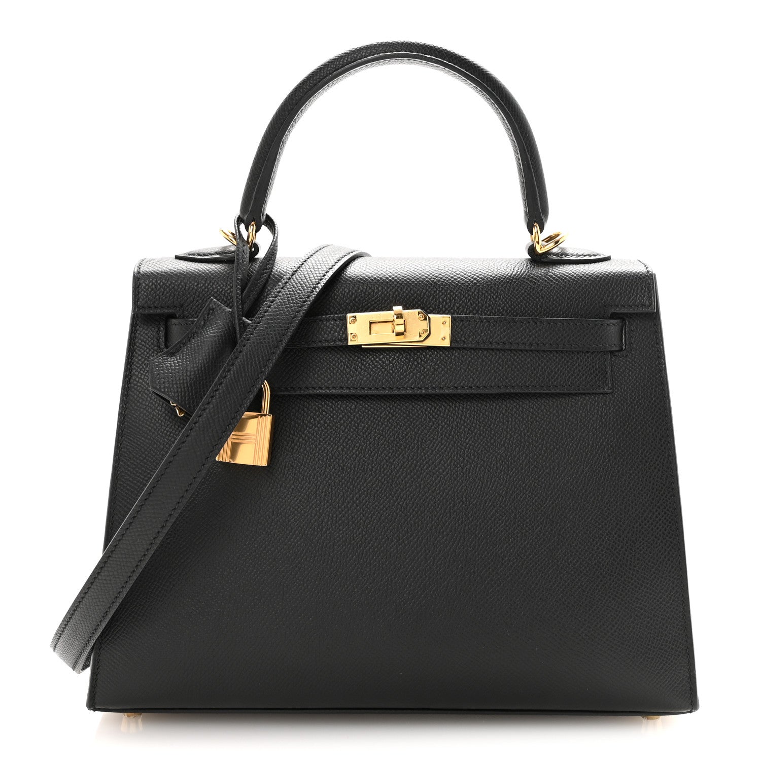 Hermes Epsom Kelly Sellier 25 Black 1 of 9