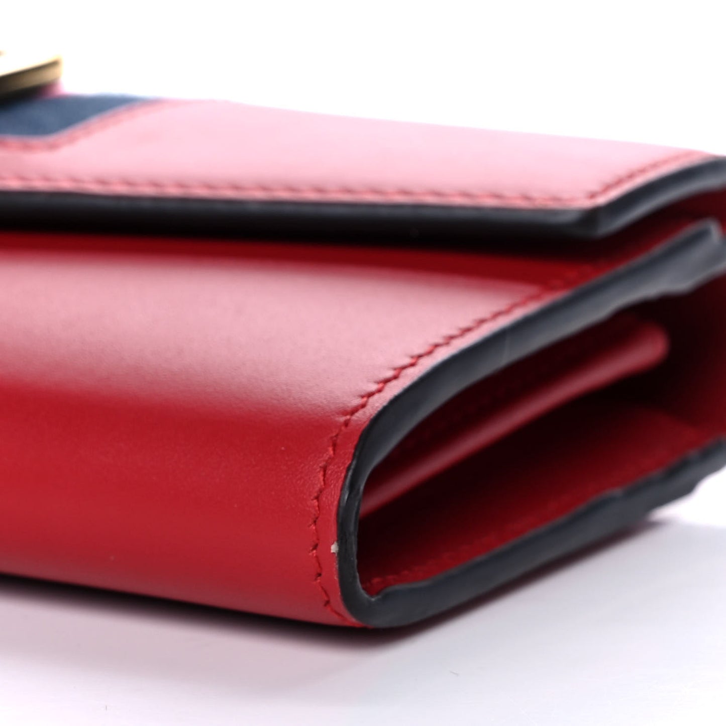 Calfskin Sylvie Continental Wallet Hibiscus Red