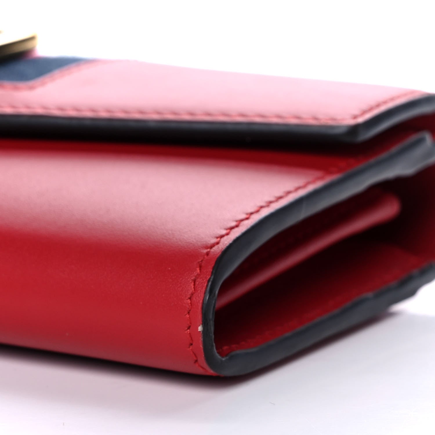 Gucci Calfskin Sylvie Continental Wallet Hibiscus Red 9 of 10