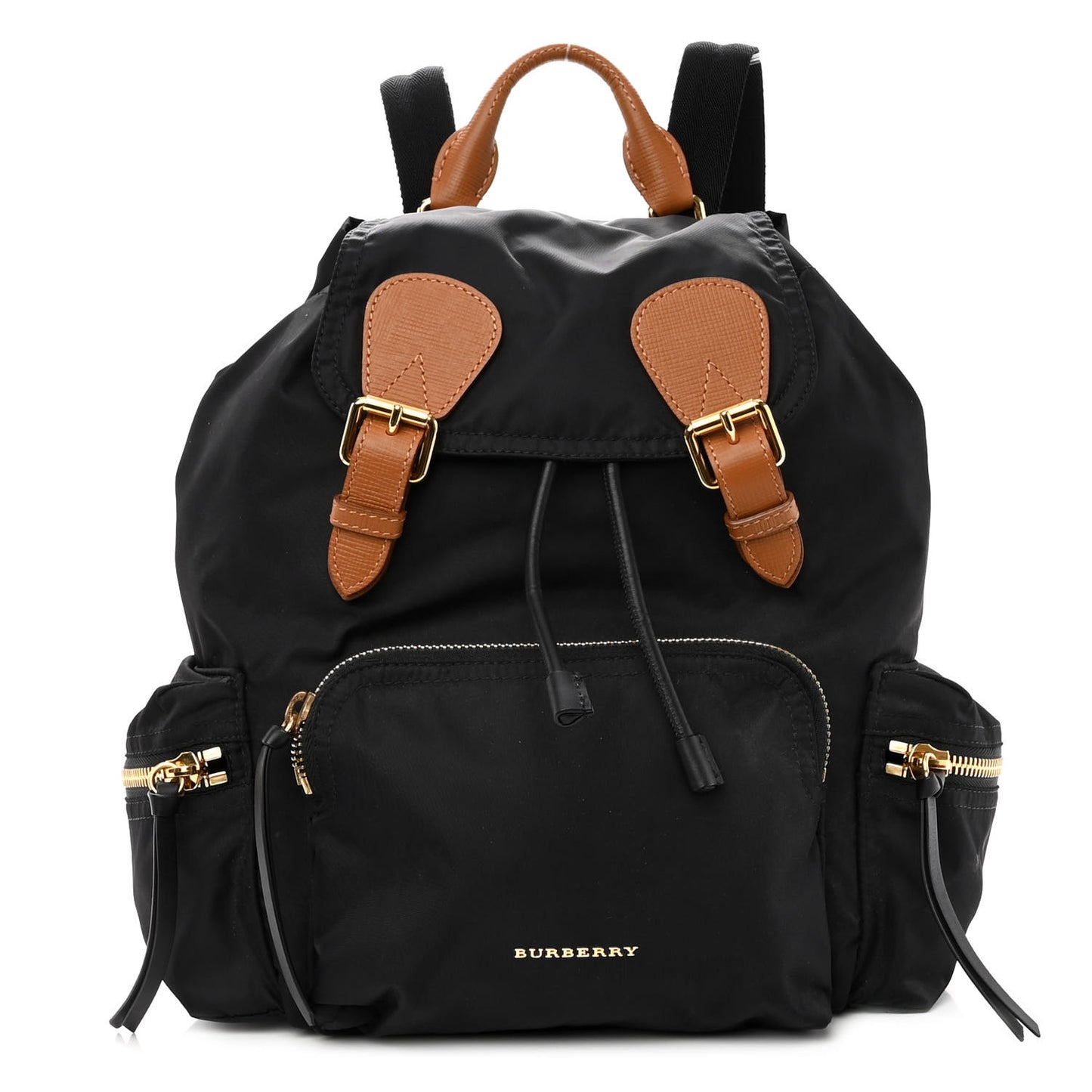 Nylon Medium Rucksack Backpack Black