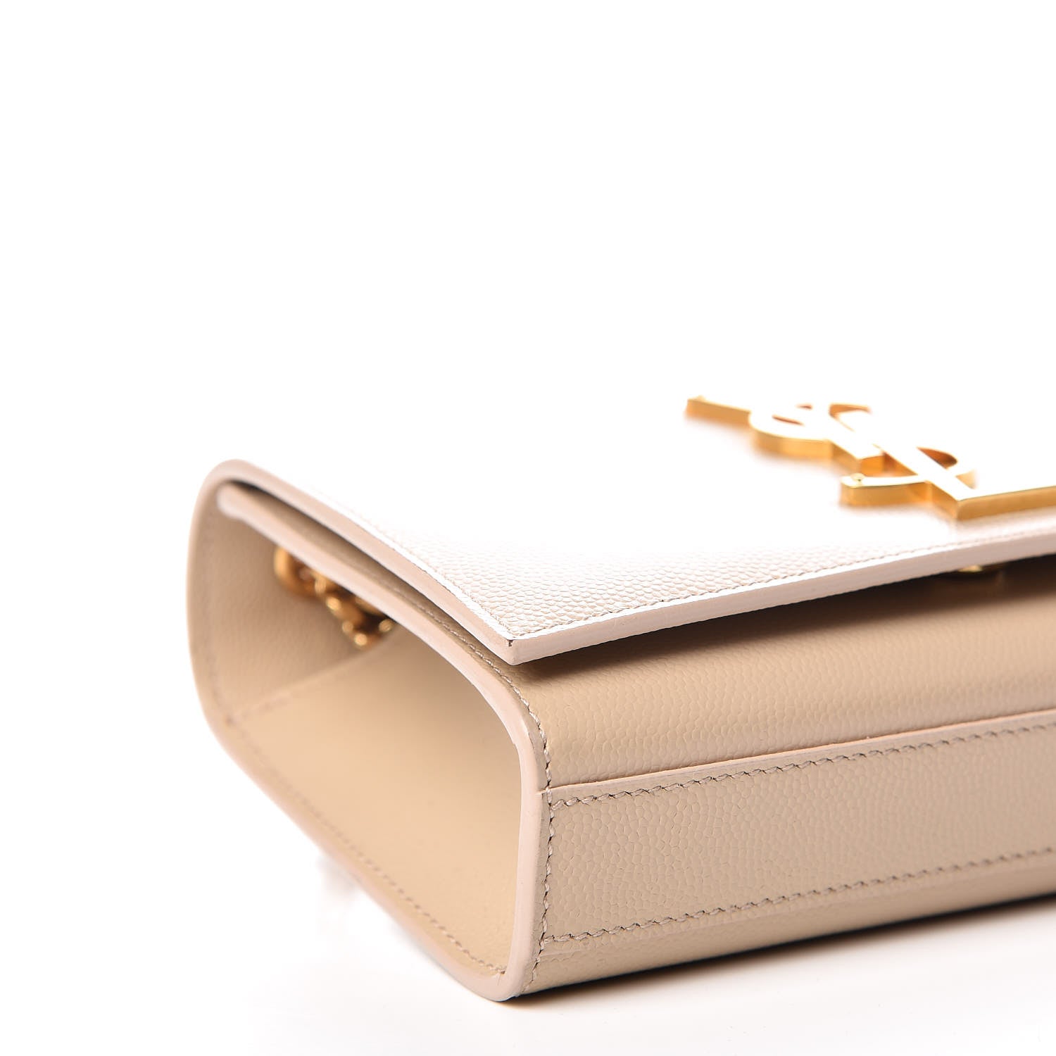 Saint Laurent Grain De Poudre Small Monogram Kate Satchel Nude Powder 5 of 12