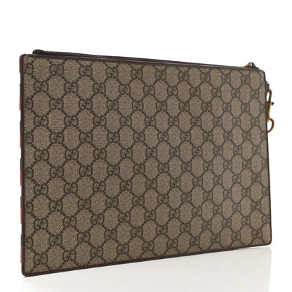 Gucci GG Supreme Monogram Courrier Documents Holder Beige New Acero 3 of 7