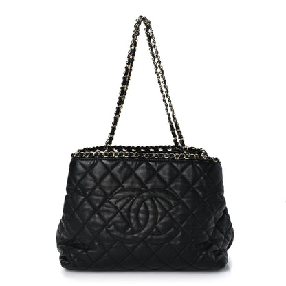 Chanel Calfskin Quilted Small Chain Me Tote Black 1 of 12