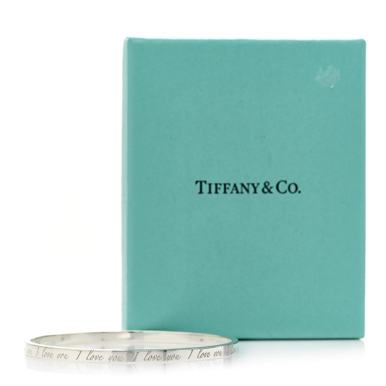 Tiffany Sterling Silver Love Notes Bangle Bracelet 4 of 4