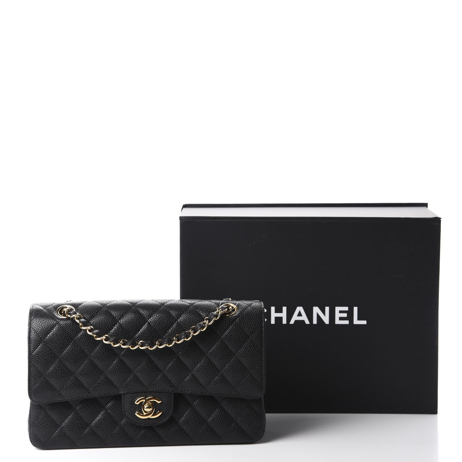 Chanel Caviar Quilted Medium Double Flap Black 11 of 11