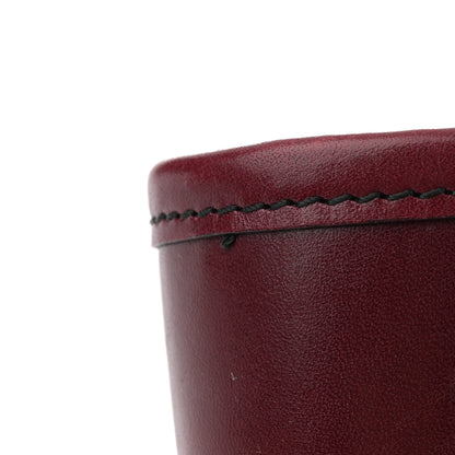 Burberry Lambskin Whipstitch Medium Tote Burgundy 14 of 15
