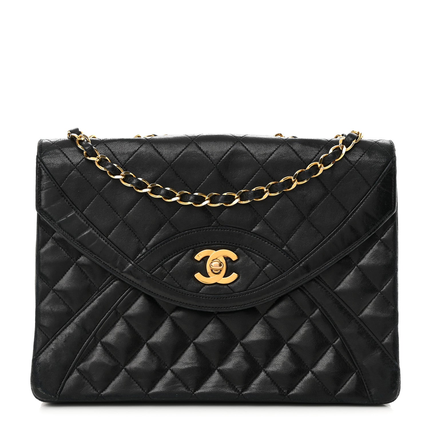 Chanel Lambskin Quilted Paris Medium Single Flap Black 1 of 19