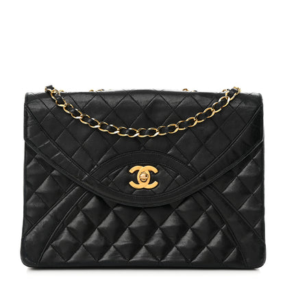 Chanel Lambskin Quilted Paris Medium Single Flap Black 1 of 19