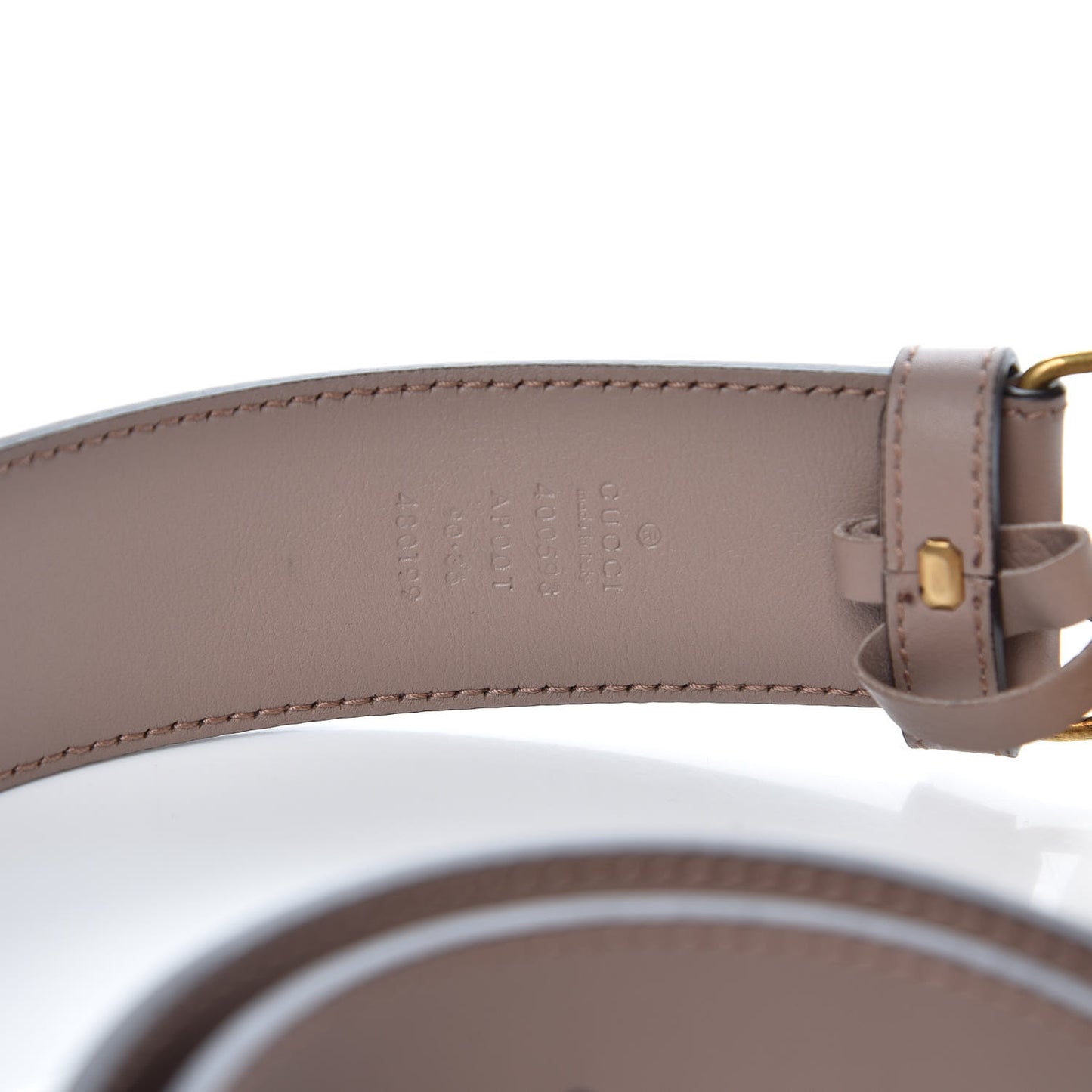 Calfskin Double G 40mm Belt 90 36 Porcelain Rose