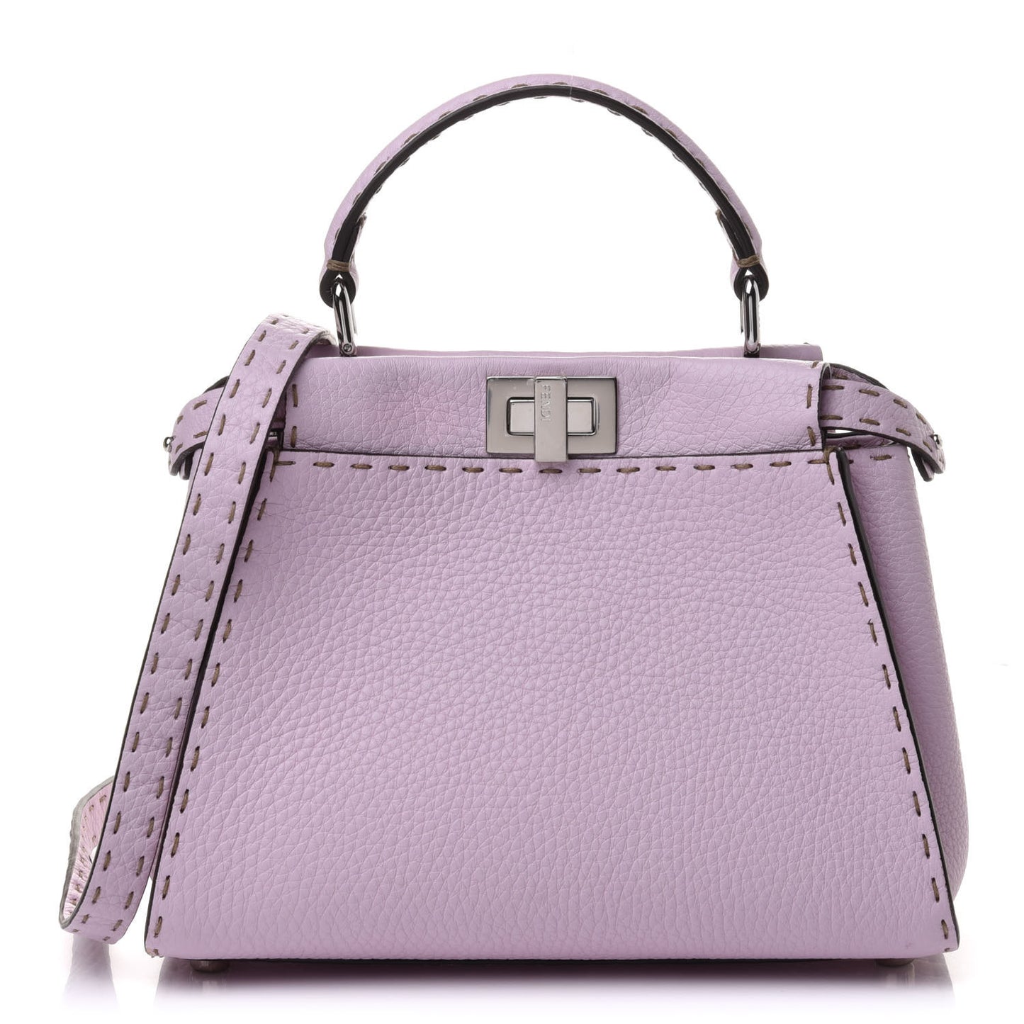 Cuoio Romano Selleria Mini Peekaboo Iconic Satchel Anemone