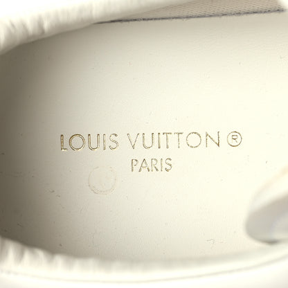 Louis Vuitton Calfskin Luxembourg Samothrace Mens Sneakers 9.5 White Blue 8 of 11