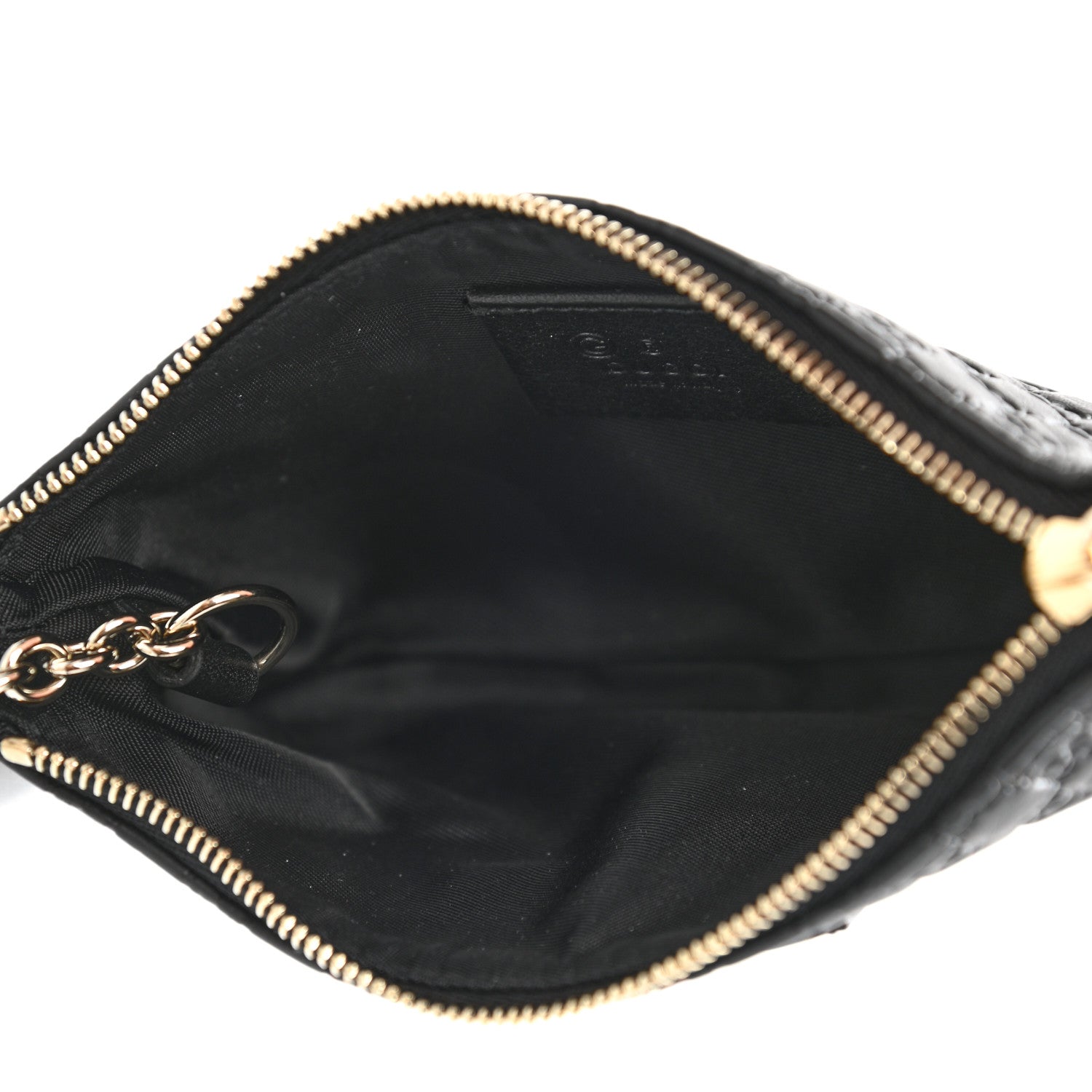 Gucci Microguccissima Key Ring Coin Case Black 5 of 9