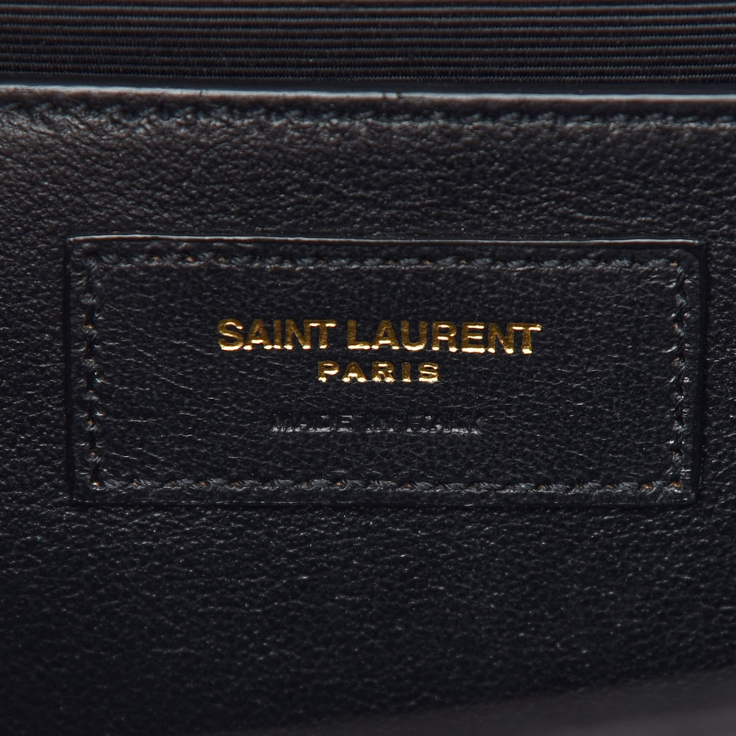 Saint Laurent Grain De Poudre Textured Mixed Matelasse Triquilt Medium Monogram Satchel Black 6 of 8