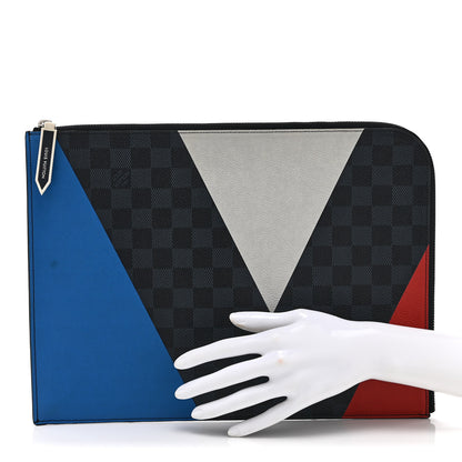 Louis Vuitton Damier Graphite Americas Cup Pochette Jour GM 2 of 7